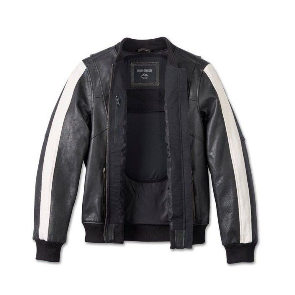 NWT Women's Harley-Davidson Piper Bomber Leather Jacket 97027 size Large L - Picture 3 of 7